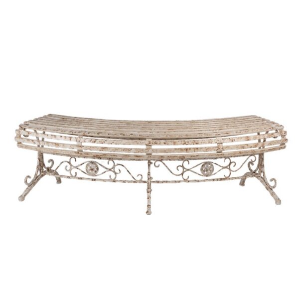 Clayre & Eef Tuinbank 157x55x48 cm Beige Metaal
