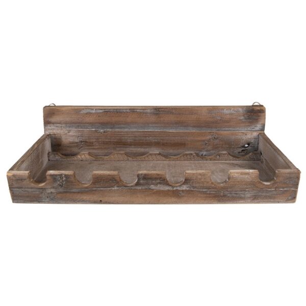 Wijnrek 57X28X14 Cm Bruin Hout Flessenrek