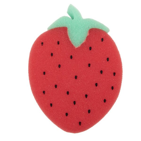 Badspons Aardbeien 13x3x10 cm Rood Synthetisch