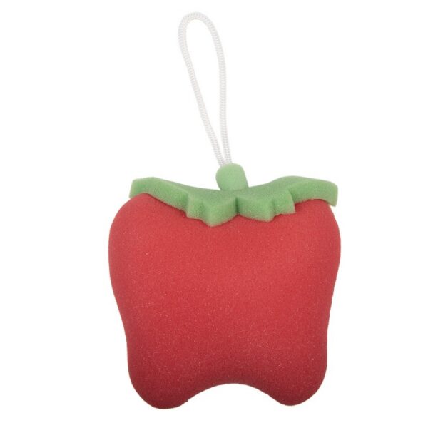 Badspons Aardbeien 13x5x12 cm Rood Synthetisch