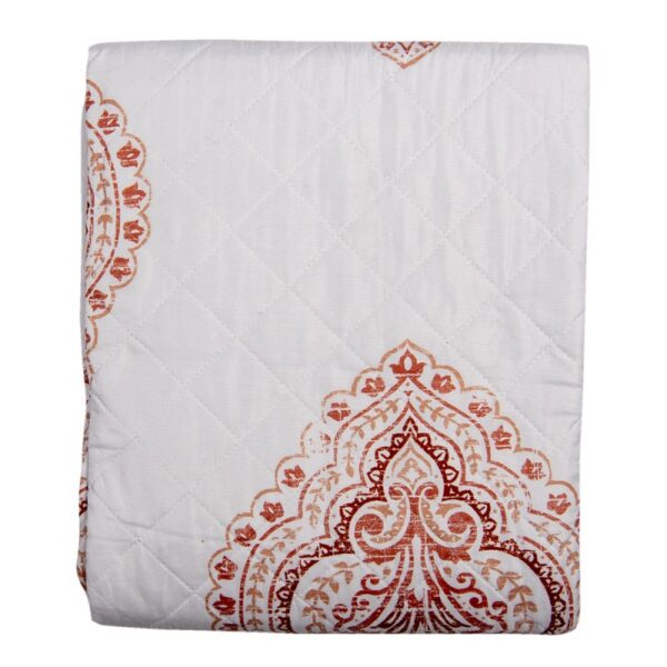 Bedsprei 1-persoons Wit Roze Katoen Sprei