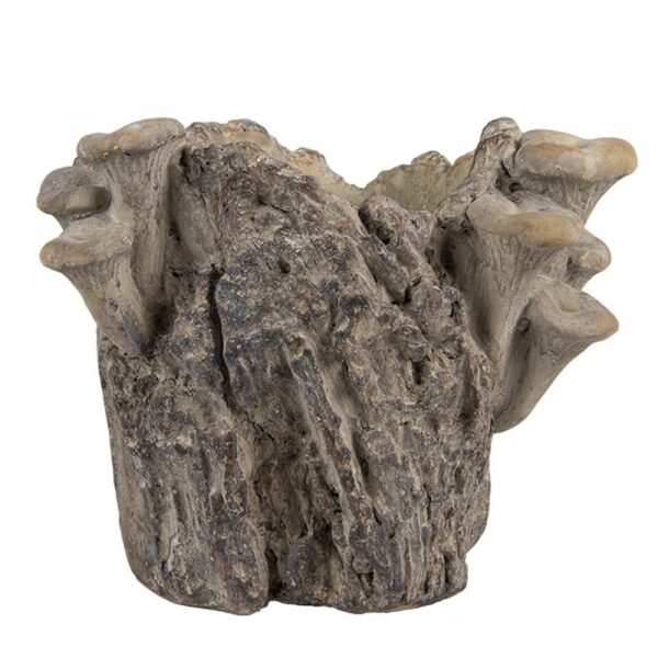 Bloempot 19x17x16 cm Bruin Steen