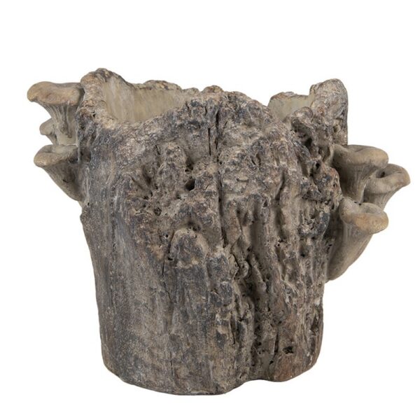 Bloempot 20x18x18 cm Bruin Steen