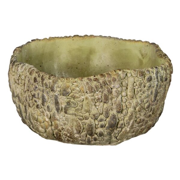 Bloempot 22x21x11 cm Groen Steen Bloempot Binnen