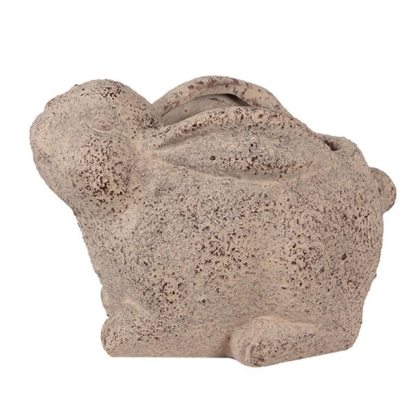 Bloempot Konijn 17x12x12 cm Beige Keramiek Bloempot Binnen