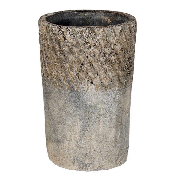 Bloempot Ø 12x19 cm Grijs Steen Bloempot Binnen