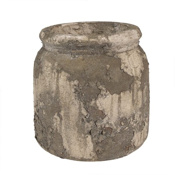 Bloempot Ø 14x13 cm Grijs Beige Terracotta