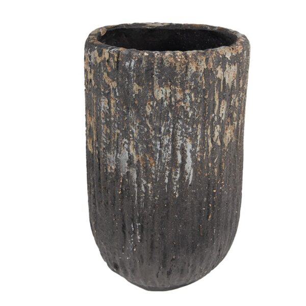 Bloempot Ø 15x24 cm Grijs Magnesium (MGO) Bloempot Binnen