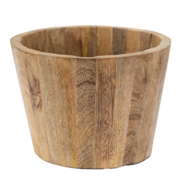 Bloempot Ø 18x13 cm Bruin Hout Bloempot Binnen