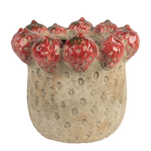 Bloempot Ø 19x16 cm Beige Terracotta