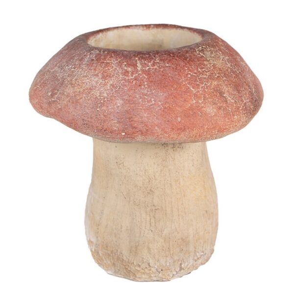 Bloempot Paddenstoel Ø 21x23 cm Bruin Rood Steen Bloempot Binnen