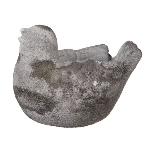 Bloempot Vogel 18x12x13 cm Grijs Steen