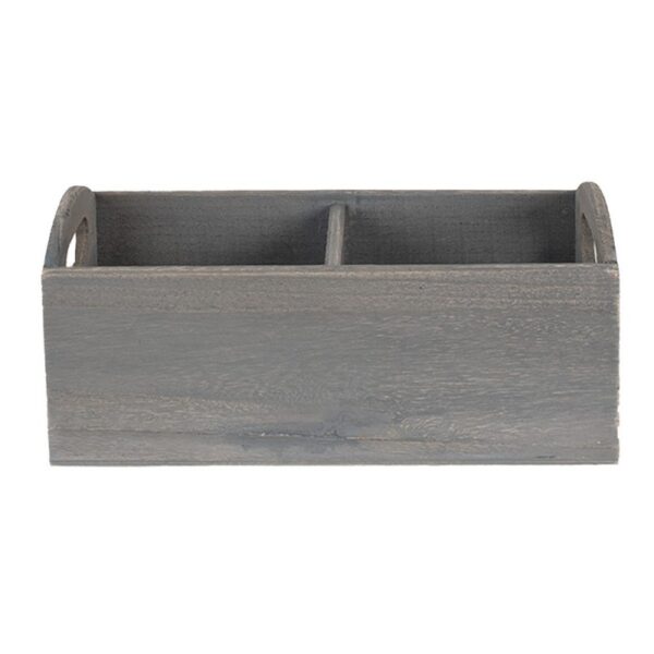 Brievenhouder 30x15x13 cm Grijs Hout Postbakje