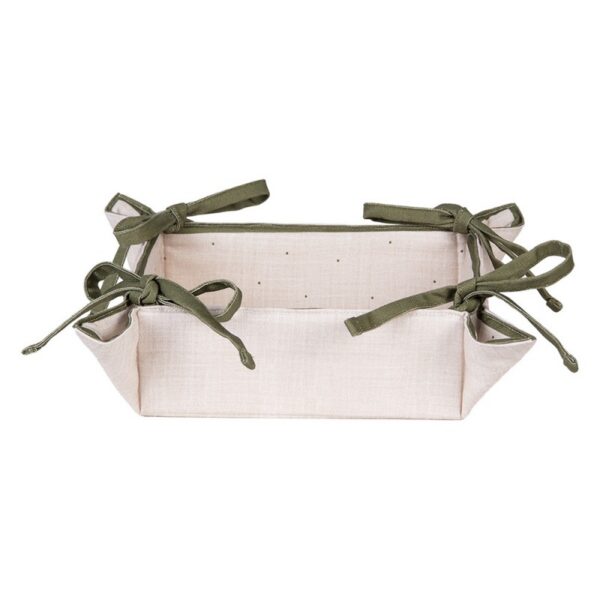 Broodmand 35x35x8 cm Beige Katoen