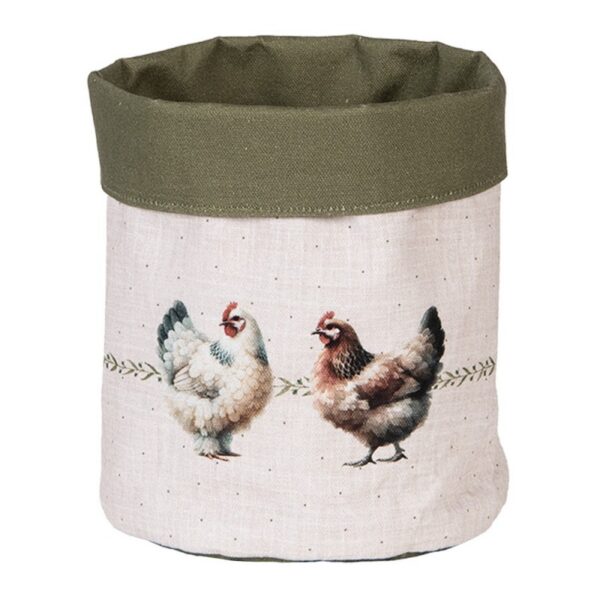 Broodmand Ø 15x16 cm Beige Katoen