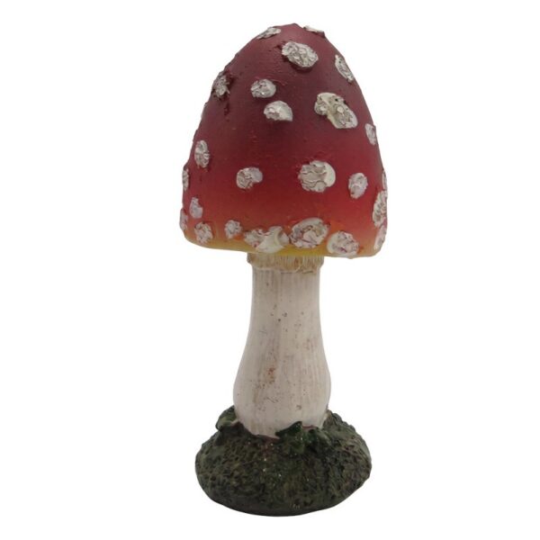 Decoratie Beeld Paddenstoel Rood Kunststof