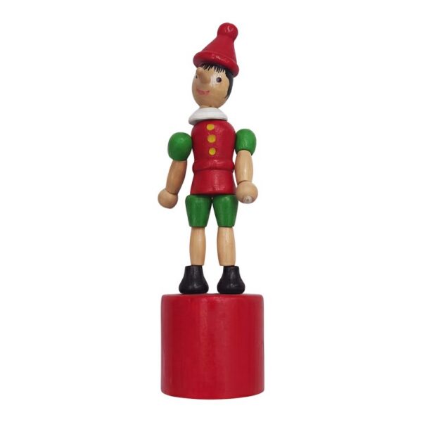 Decoratie Beeld Pinokkio Rood Hout