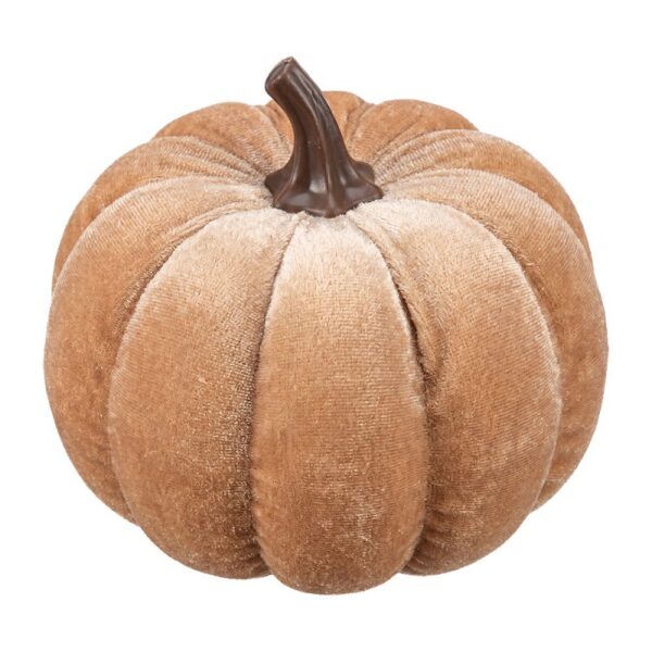 Decoratie Beeld Pompoen Beige Synthetisch