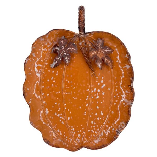 Decoratie schaal Oranje Metaal
