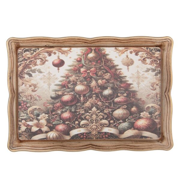 Dienblad 31x22x2 cm Beige Kunststof