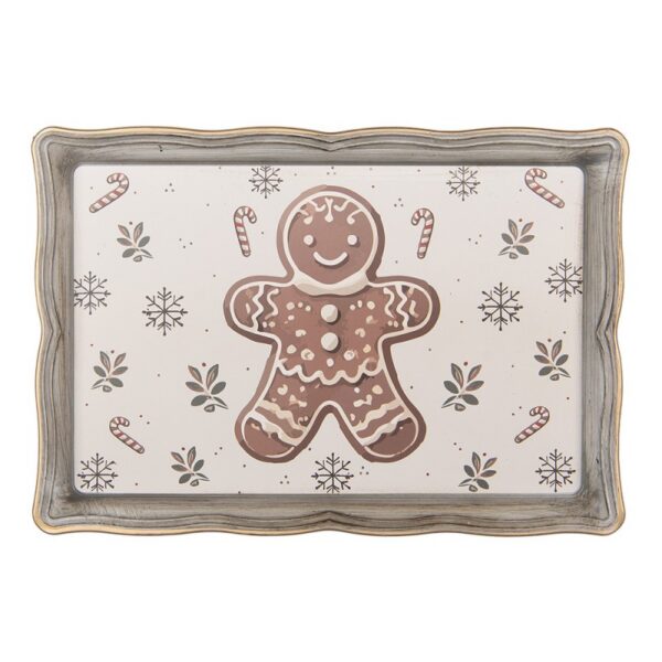 Dienblad 31x22x2 cm Beige Kunststof
