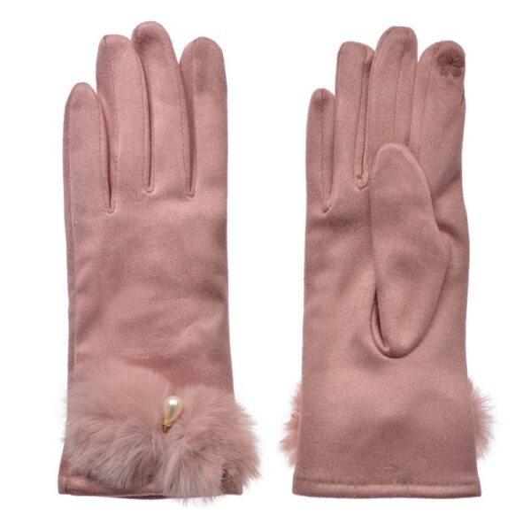 Handschoenen Winter 9x23 cm Roze Polyester
