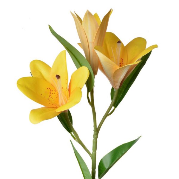 Kunstbloem 71 cm Geel Kunststof