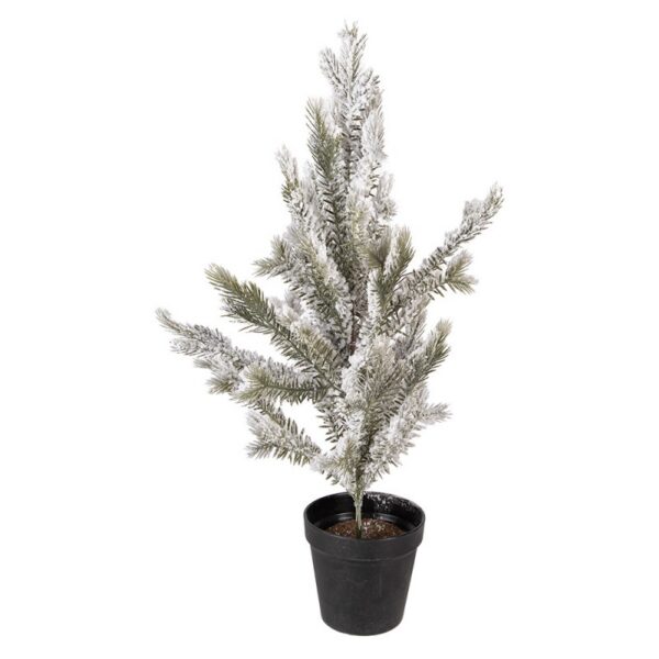 Mini Kunstkerstboom 20x20x60 cm Wit Kunststof