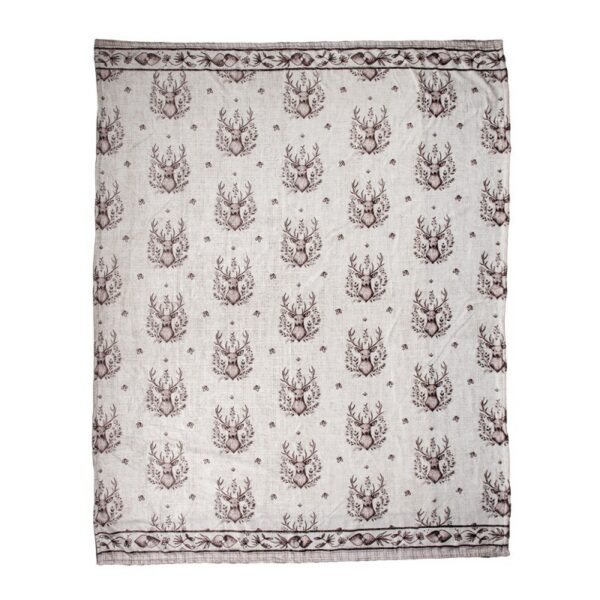 Plaid 130x180 cm Beige Polyester Hert Deken