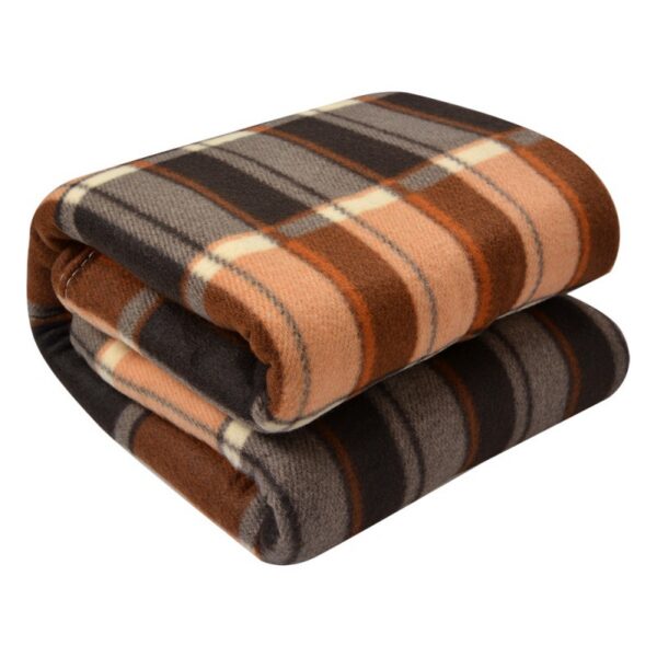 Plaid 180x200 cm Beige Bruin Polyester Ruiten Deken