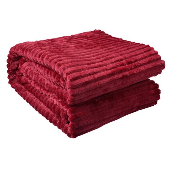 Plaid 180x200 cm Rood Polyester Deken