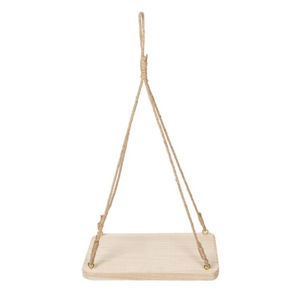 Plantenhanger 40x25x3/63 cm Beige Hout Hangpot