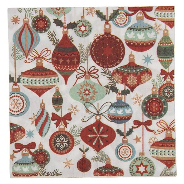 Servetten Papier Set van 20 33x33 cm Wit Papier