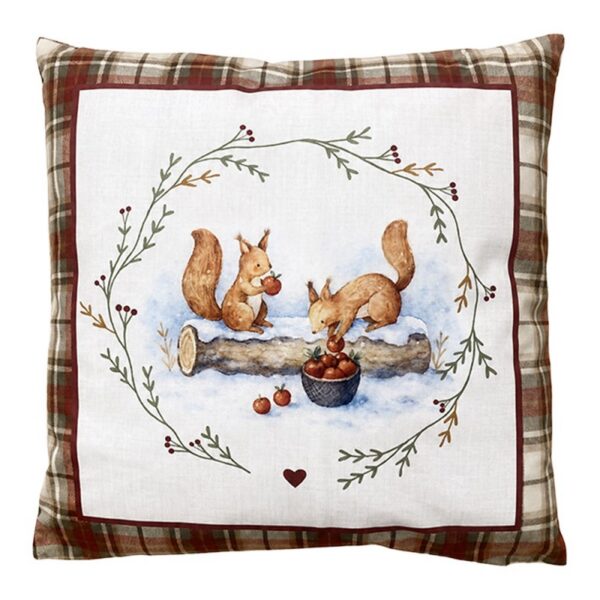 Sierkussen 45x45 cm Bruin Polyester Eekhoorn