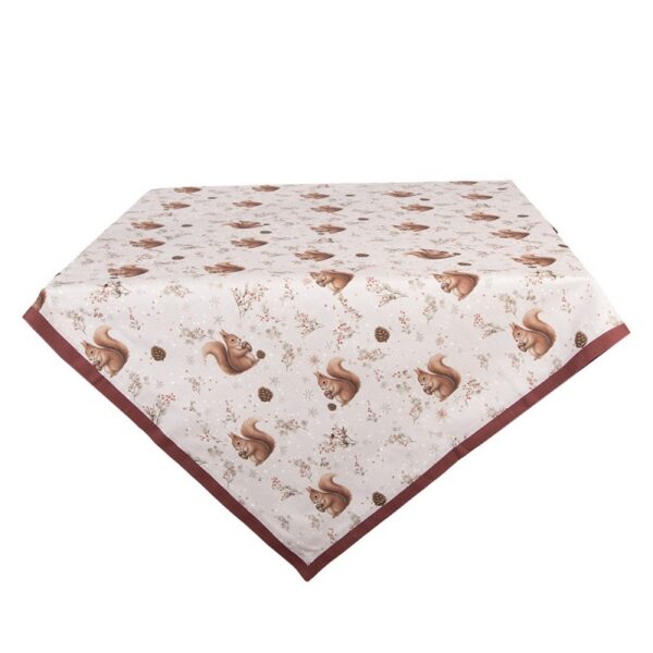 Tafelkleed 100x100 cm Beige Katoen