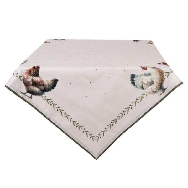 Tafelkleed 100x100 cm Beige Katoen