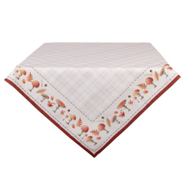 Tafelkleed 100x100 cm Beige Katoen