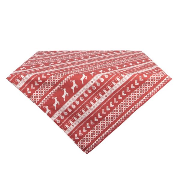 Tafelkleed 100x100 cm Rood Katoen Hert