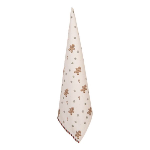 Theedoek 50x70 cm Beige Katoen Gingerbread man