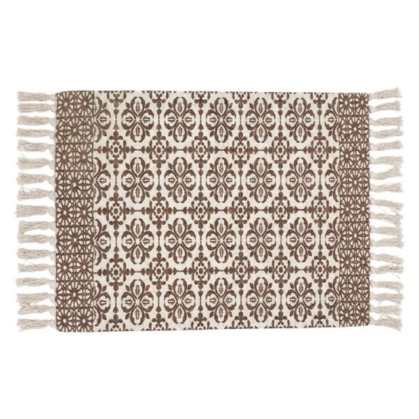 Vloerkleed Beige Katoen