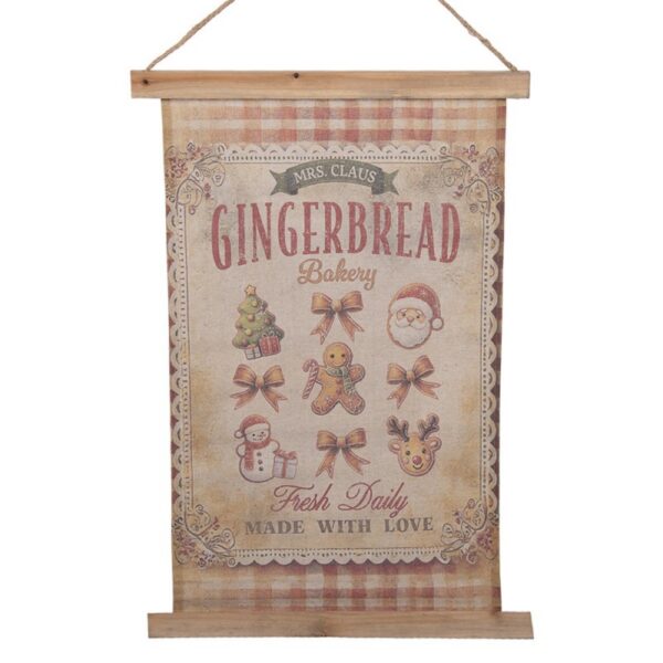 Wandkleed 40x2x60 cm Beige Textiel
