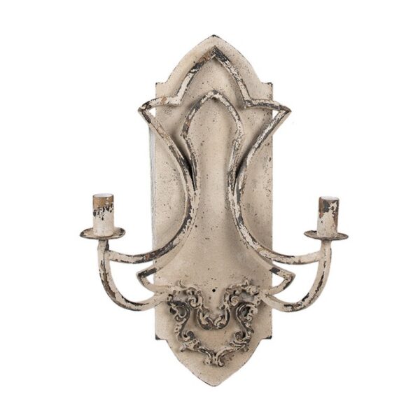 Wandlamp 41x17x60 cm Beige Metaal Muurlamp