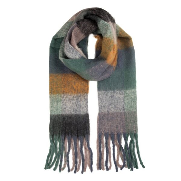 Wintersjaal Dames 38x200 cm Grijs Textiel