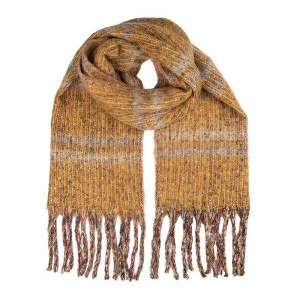 Wintersjaal Dames 50x210 cm Geel Textiel