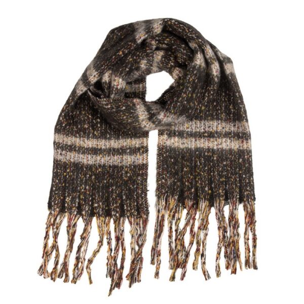 Wintersjaal Dames 50x210 cm Grijs Textiel