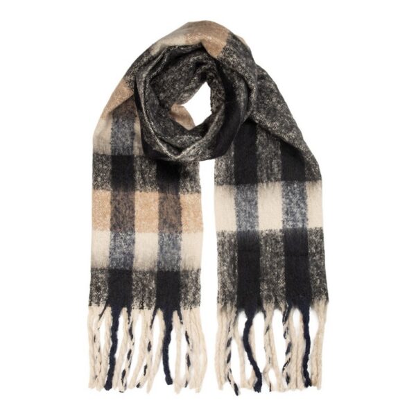 Wintersjaal Dames 50x210 cm Zwart Textiel