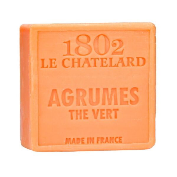 Le Chatelard palmvrije zeep 100 g - Citrus en groene thee