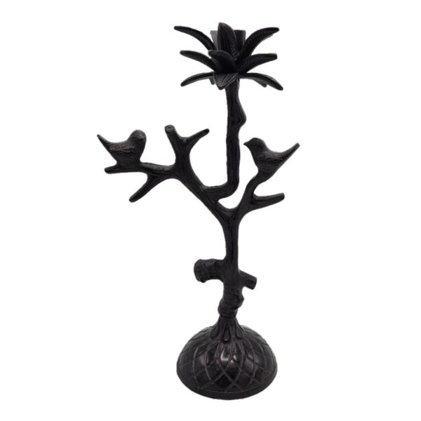 ADC Kaarshouder metaal zwart antiek 41 cm hoog