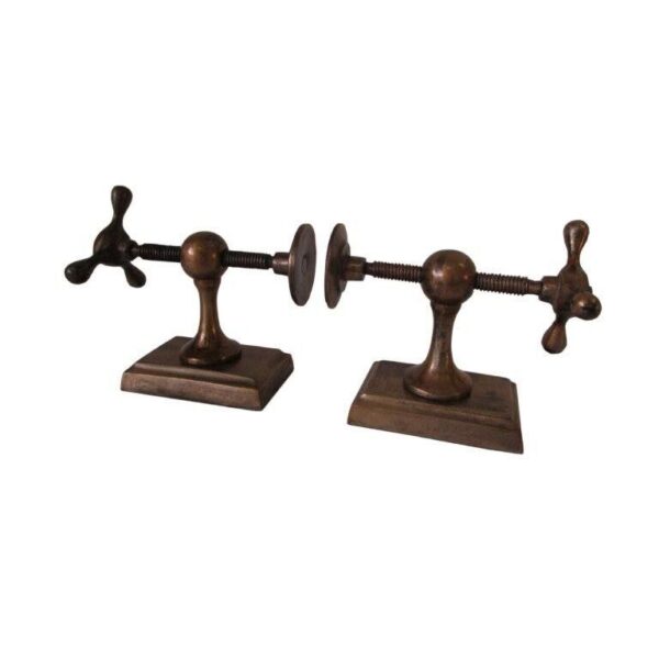 ADC Boekensteunen woondecoratie metaal Machine glanzend antiek messing 18 cm hoog