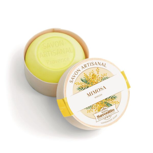 Maître Savonitto - Mimosa zeep in houten doosje 100g